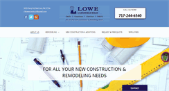 Desktop Screenshot of loweconstruction.com